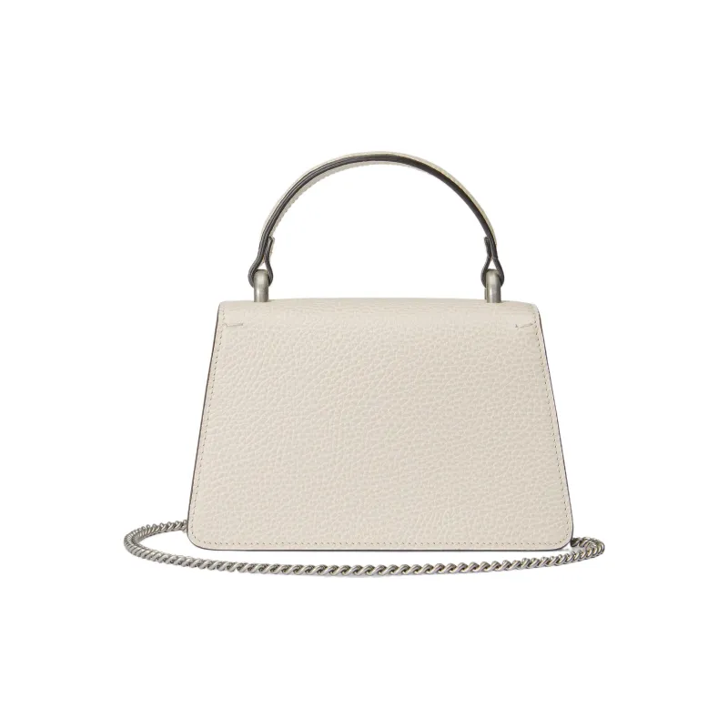 GUCCI Dionysus Leather Shoulder Bag, Crossbody Bag, Handbag Mini Women's White-3