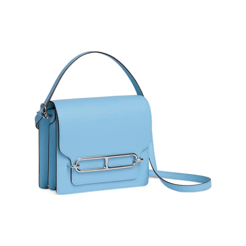 HERMES Roulis Swift Calfskin Pig Nose Bag Handbag Shoulder Bag Crossbody Bag Mini Women's 7N Celeste Sky Blue-1