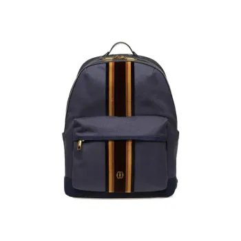 BALLY Fabric Backpack Men's Marine Blue