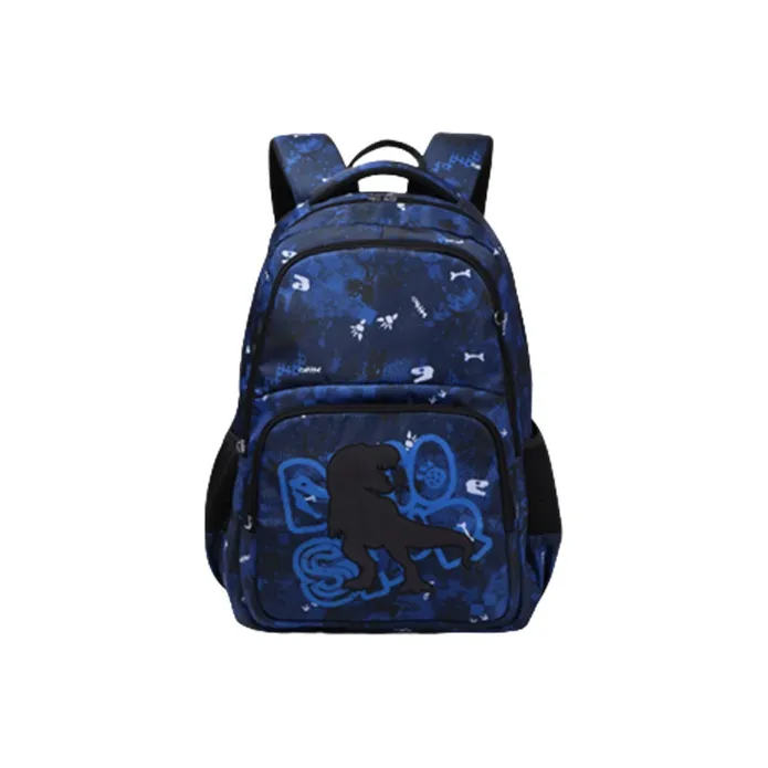 RUIPAI Polyester Backpack Regular Unisex Pink Mermaid/Blue Dinosaur-5