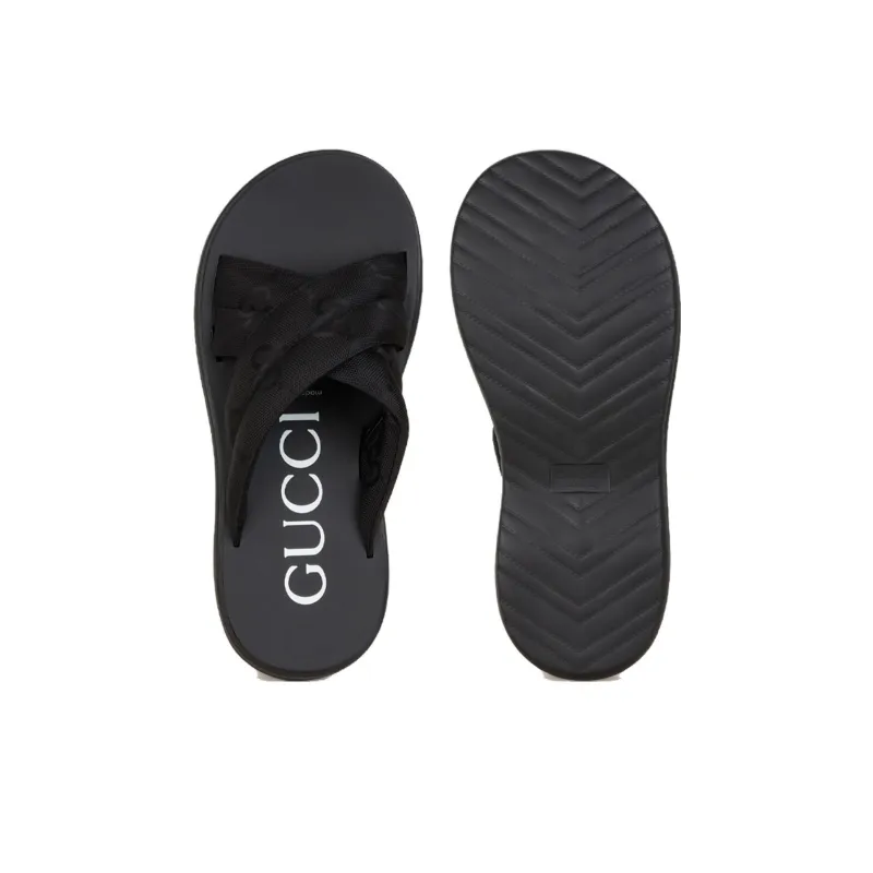 GUCCI Craze Slide Slippers Women's Black-3