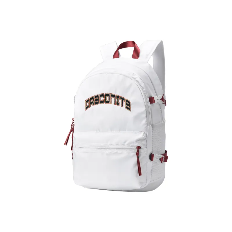 DRACONITE Polyester Student Backpack Regular Unisex White-1