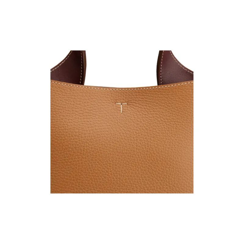 TOD'S T Logo Plaque Tote Bag-3