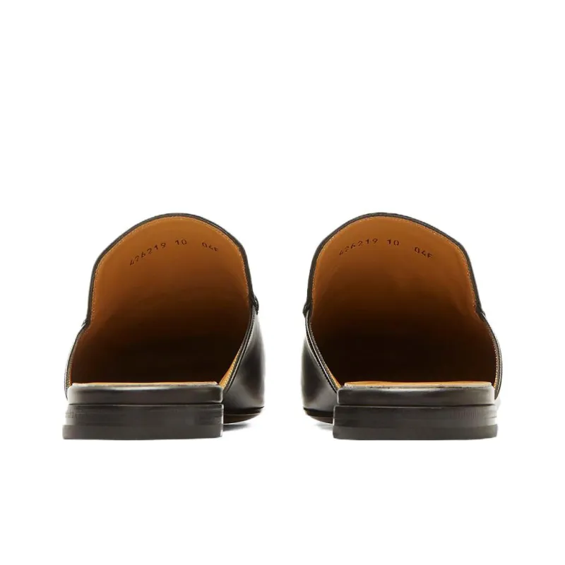 GUCCI Closed Toe Slippers Men's Black-4