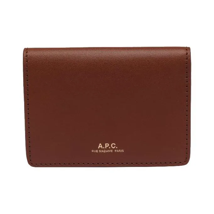 A.P.C Logo Printed Bi Fold Wallet-0