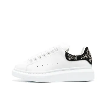 Alexander McQueen Oversized Sneaker Low Top Stylish Skateboarding Shoes Women's White Black