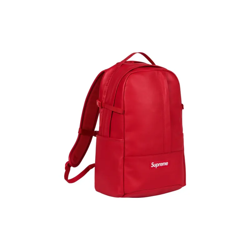 Supreme Cow Leather Backpack Regular Unisex Red-1