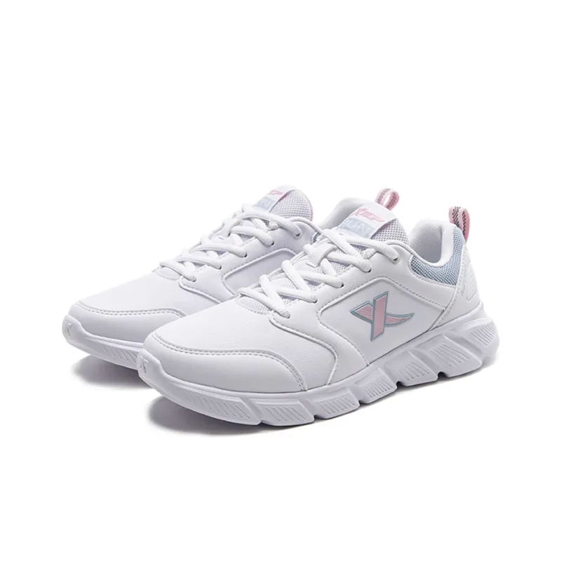 XTEP Slip Resistant Water Resistant Low Top Running Shoes Women's White-2