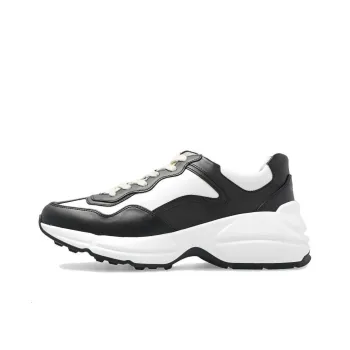 GUCCI Rhyton Low Top Sports Casual Shoes Women's Black White