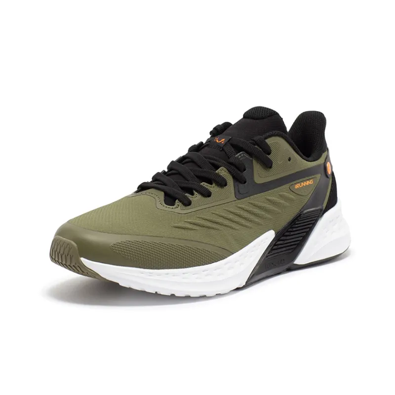 361° Volcano Rainproof Series Volcanic Rain Screen Slip Resistant Breathable Low Top Running Shoes Men's Green Black-1