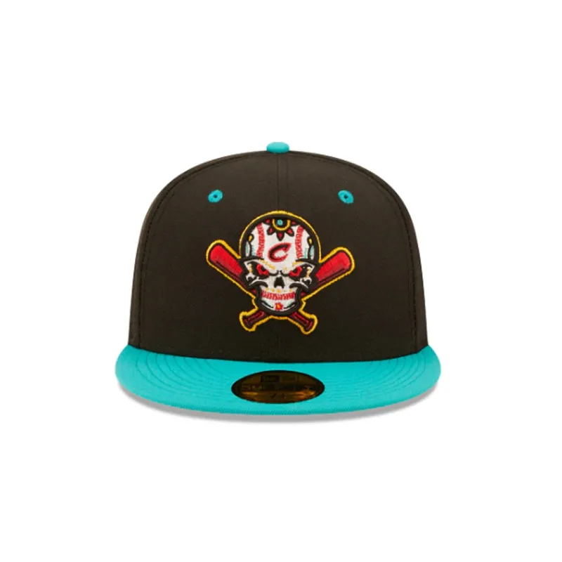 New Era Polyester Baseball Caps Unisex Black/Teal-1