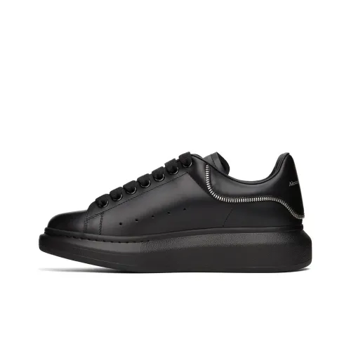 Alexander McQueen Oversized Zip Detailed Black Leather