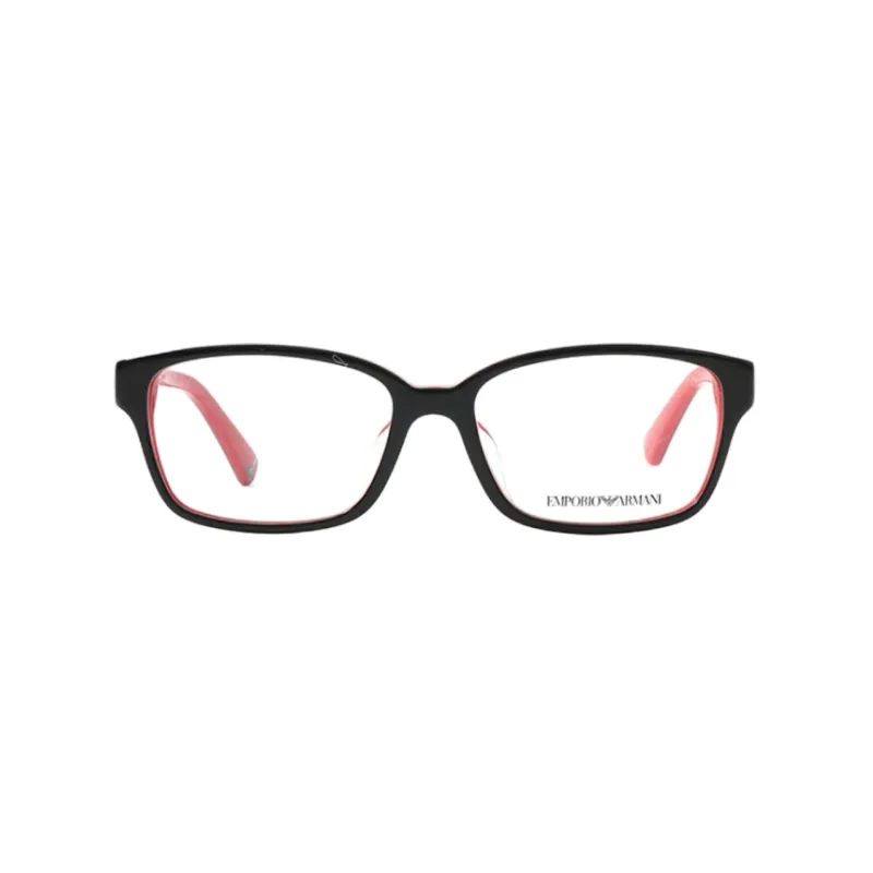 EMPORIO ARMANI Plate Frame Irregular Shape Sunglasses Unisex Black-1