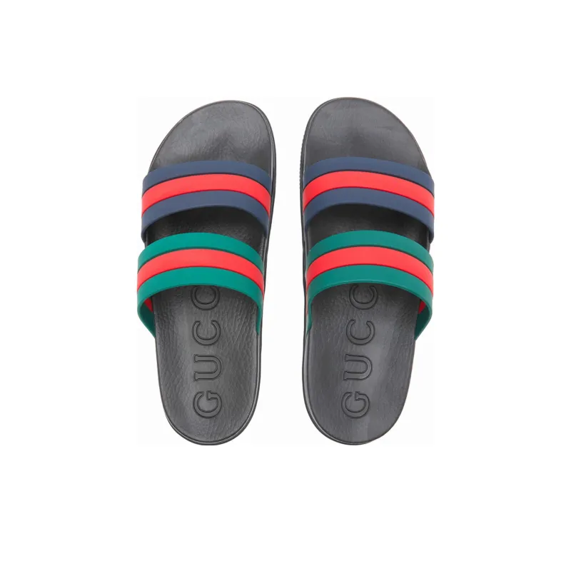 GUCCI Agrado Grg Rubber Slide 'Black'-3