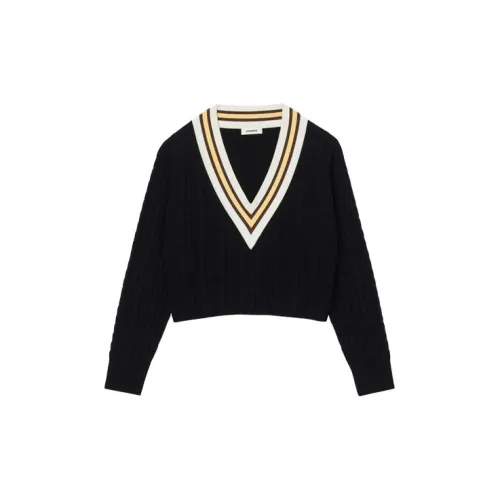 Sandro V-neck Wool-blend Jumper