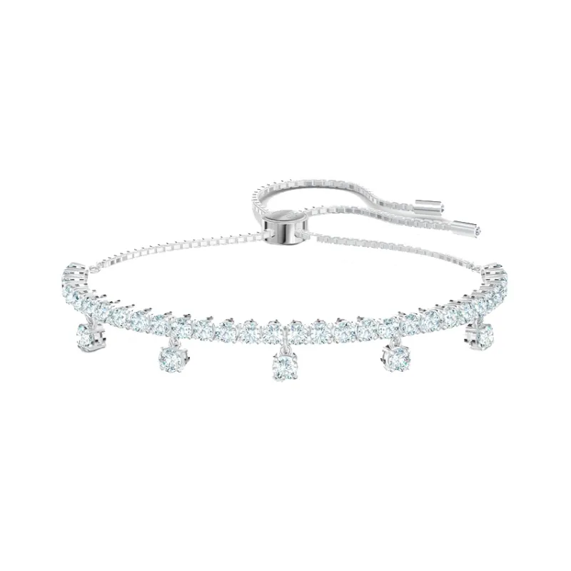 Swarovski Rhodium Plated Bracelets Women's White-0