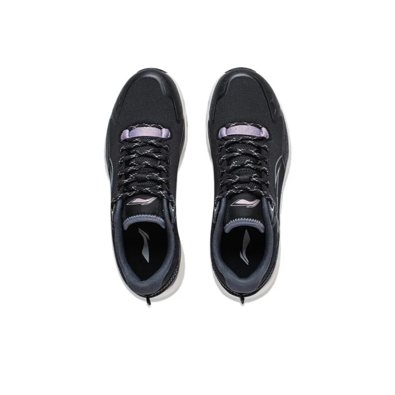 LiNing Gundam Cushioning Anti Slip And Wear Resistant Low Top Running Shoes Women's Black-3