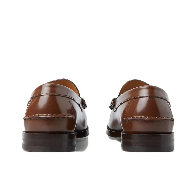 GUCCI Tassel-detail GG Canvas Loafers-4