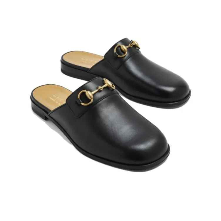 GUCCI Closed Toe Slippers Men's Black-2
