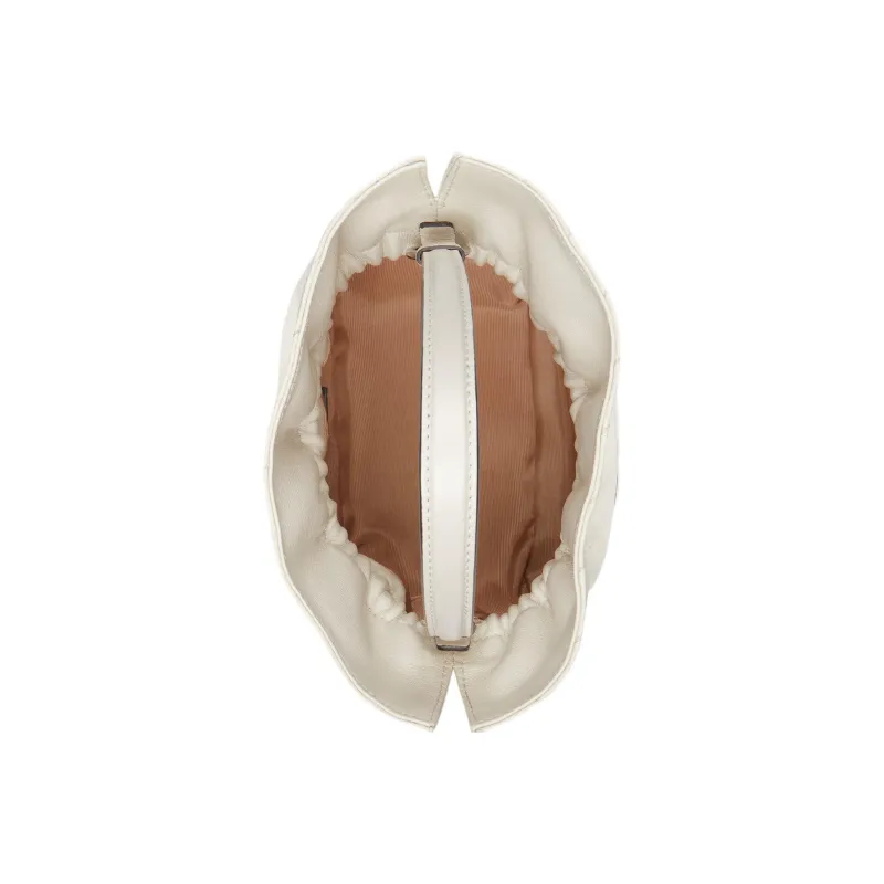 GUCCI Blondie Leather Bucket Bag, Shoulder Bag, Crossbody Bag, Handbag Mini Women's White-5