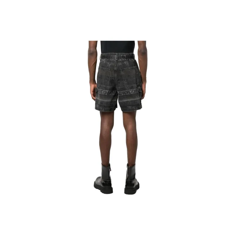 Sacai Denim Shorts Men Black-1