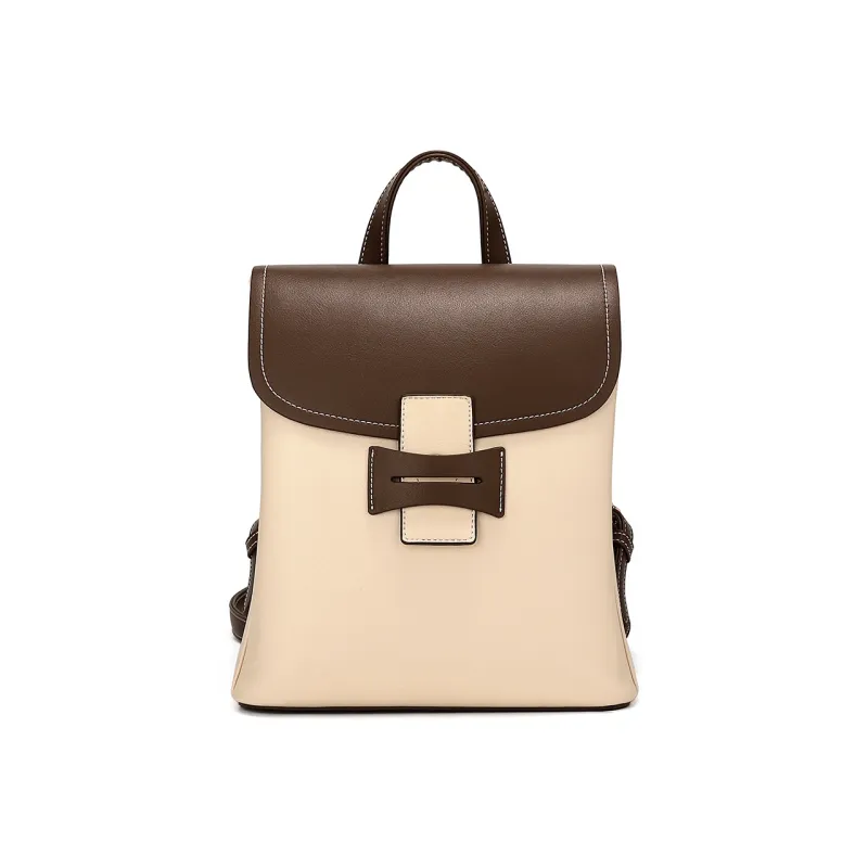 MEXICAN Backpacks Ecru & Coffee-0