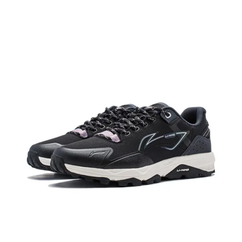 LiNing Gundam Cushioning Anti Slip And Wear Resistant Low Top Running Shoes Women's Black-2