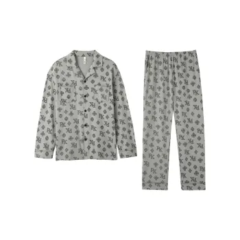 DAMOS·LOVE Pajama Set Fall Men's Gray