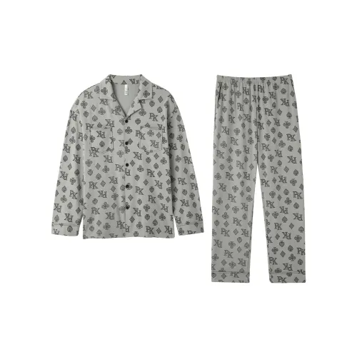 DAMOS·LOVE Pajama Set Fall Men's Gray