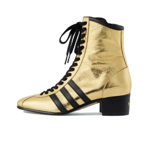 Adidas X GUCCI Ankle Boots Women's Gold/Black