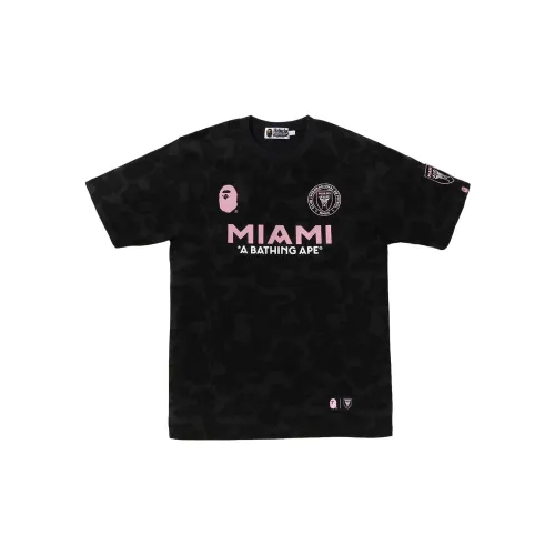 A BATHING APE Bape X Inter Miami CF FW23 Co-branded Series T-Shirts Unisex