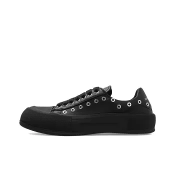 Alexander McQueen Deck Low Top Stylish Skateboarding Shoes Men's Black