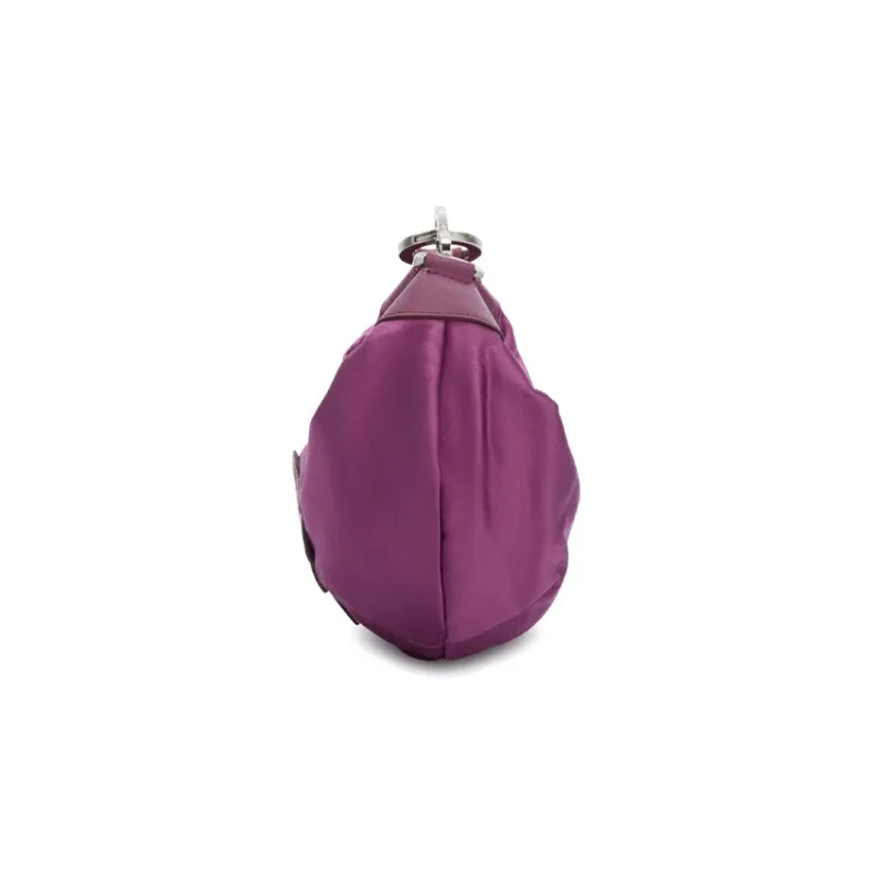 PALM ANGELS Satin Water Dumpling Bag Handbag Mini Women's Purple-3