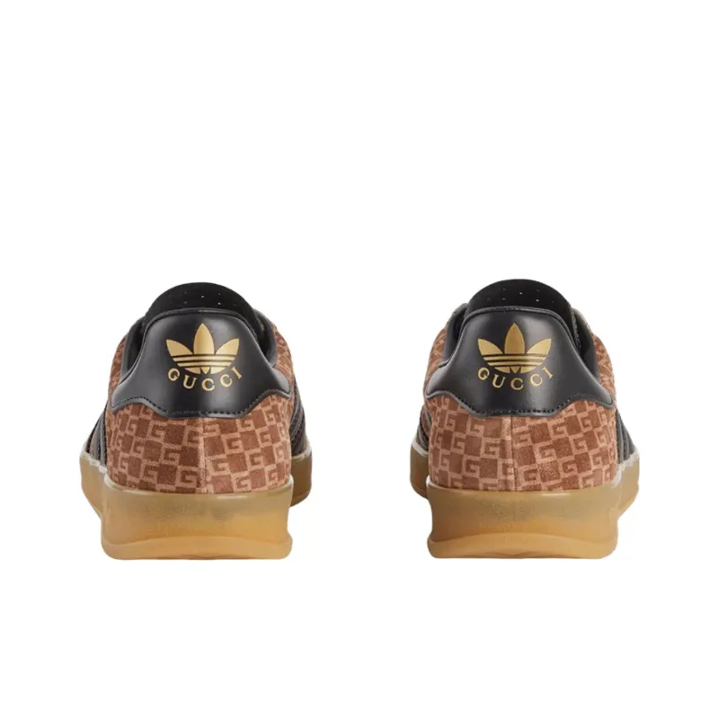 GUCCI X Adidas Originals Gazelle GG Monogram Sneakers-3
