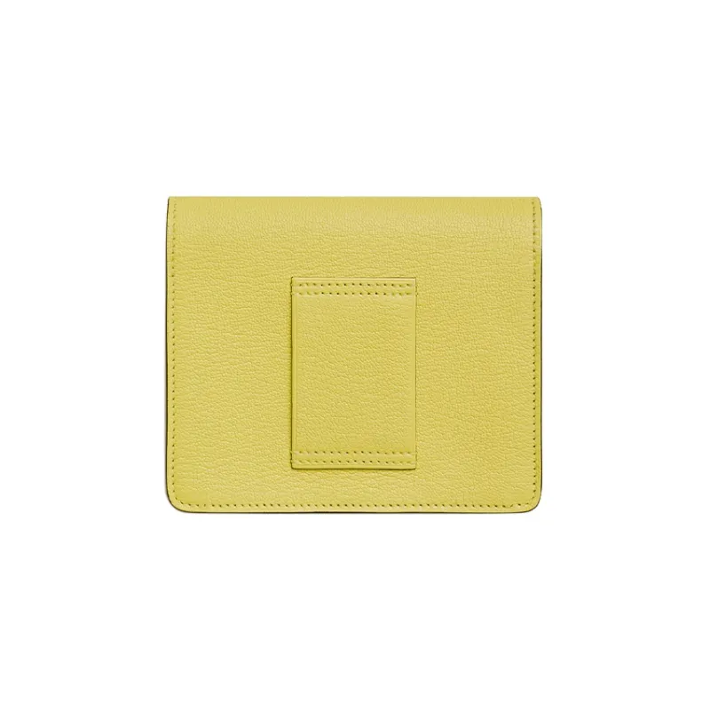 HERMES Roulis Mysore Goat Skin Fanny Pack Coin Purse Wallet Women's 0YLimoncello Lemon Yellow-1