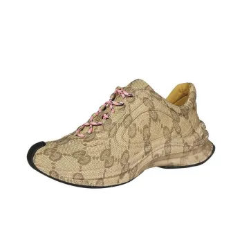 GUCCI Women's Run Sneaker 'Beige Ebony Monogram' Women's