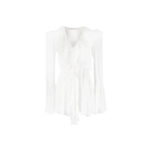 PHILOSOPHY DI LORENZO SERAFINI Ruched-trim V-neck Blouse