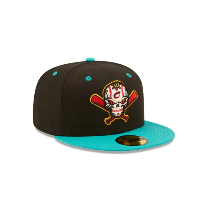 New Era Polyester Baseball Caps Unisex Black/Teal-2