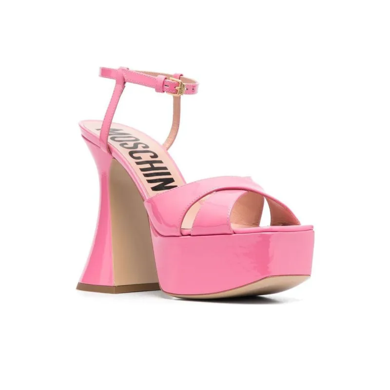 MOSCHINO Crossover Strapped Platform Sandals Women's-1