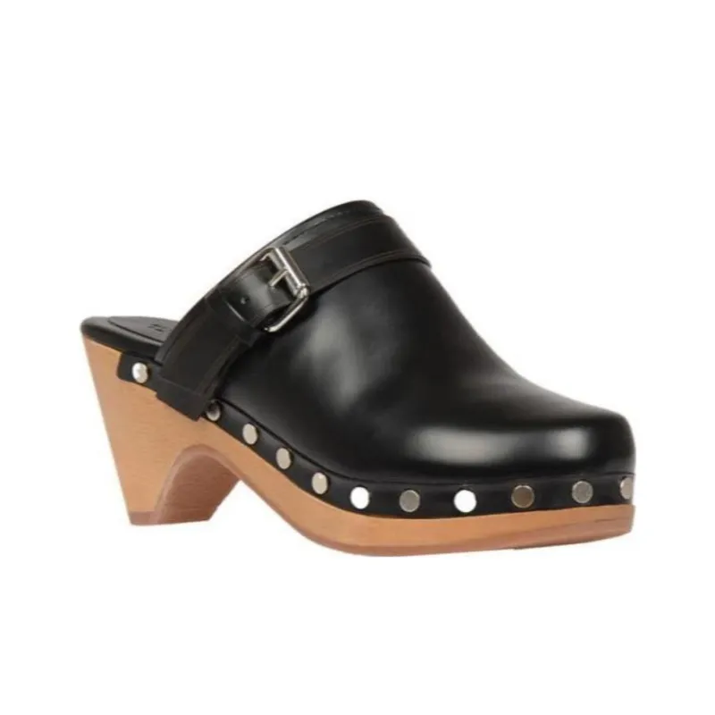 ISABEL MARANT Stud-decorated Mid-heel Mules-2