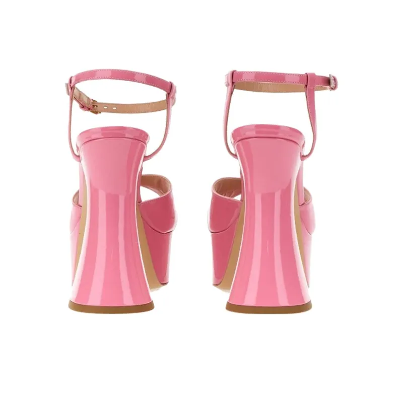 MOSCHINO Crossover Strapped Platform Sandals Women's-4