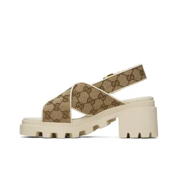 GUCCI One Strap Sandals Women's Beige