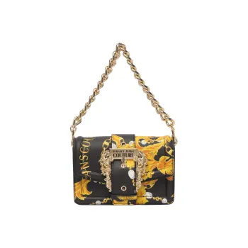 VERSACE JEANS COUTURE Logo Buckle Detailed Crossbody Bag