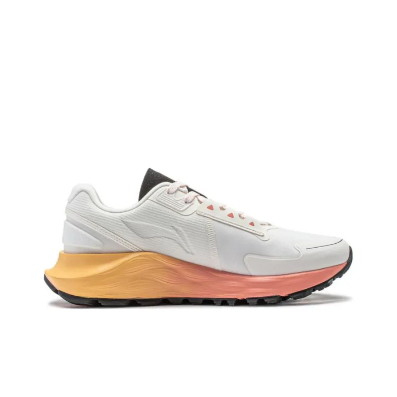 LiNing Yufeng Cushioning Wear Resistant Low Top Running Shoes Women's White-1
