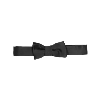 EMPORIO ARMANI Kids Satin Bow detail Bow Tie