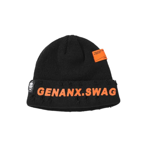 GENANX Beanies Unisex Black