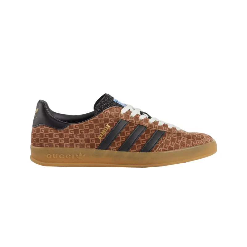 GUCCI X Adidas Originals Gazelle GG Monogram Sneakers-1