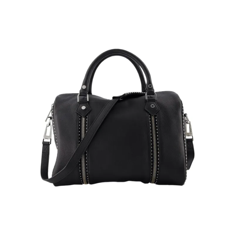 Zadig & Voltaire Logo Plaque Zipped Medium Tote Bag-2