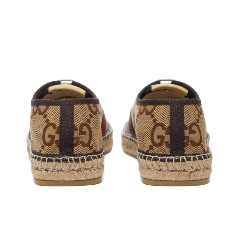 GUCCI Maxi Gg Espadrilles 'Camel Ebony'-4