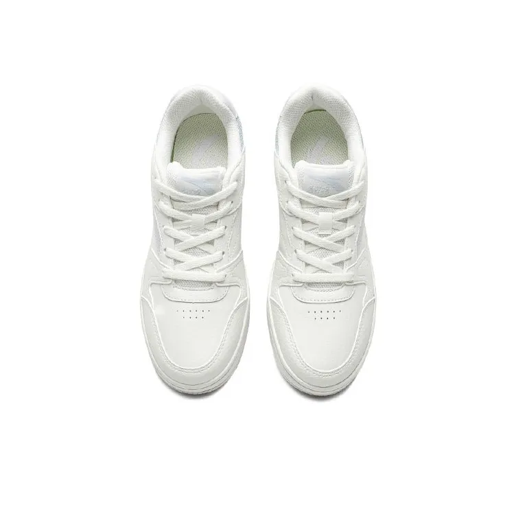 Anta Little Zero Sensation, Year One Non slip Lightweight Low Top Skateboard Shoes Women's White Blue Purple-3